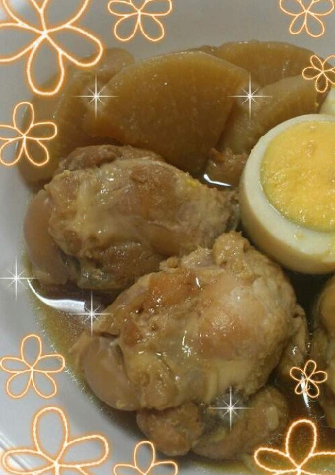 ☆わが家の手羽元と大根のうま煮☆-レシピのメイン写真