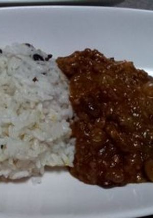 お豆とズッキーニのひき肉カレー-レシピのメイン写真