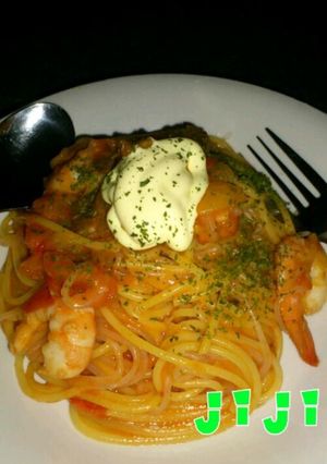 ヘルシーなトマトｸﾘｰﾑパスタ☆-レシピのメイン写真