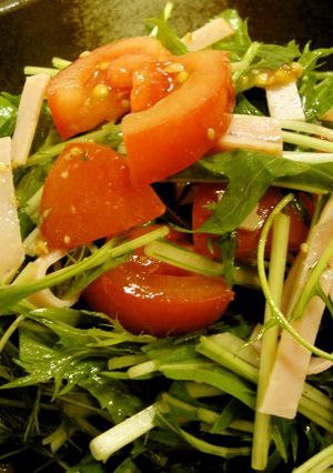夏に食べたい★レモンと胡麻の水菜サラダ-レシピのメイン写真