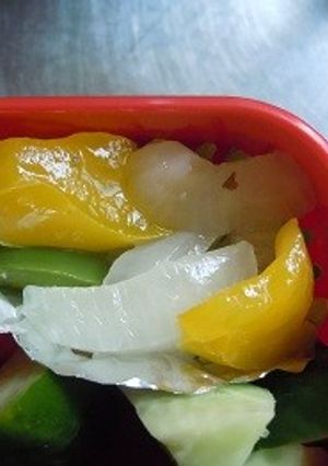 お弁当用♪新玉ねぎとパプリカのマリネ風-レシピのメイン写真
