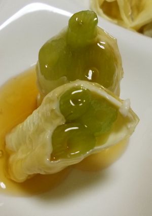 フキの湯葉巻き★焼き物にしてあんかけで♪-レシピのメイン写真