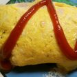 カマンベールチーズとベーコンのオムレツ