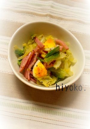 キャベツと茹で卵の粉チーズサラダ-レシピのメイン写真
