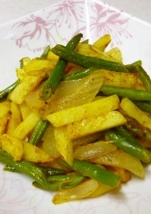 夏バテ予防！いんげんのカレー炒め-レシピのメイン写真