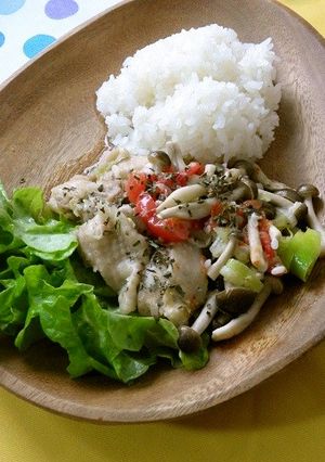 鶏としめじの塩麹蒸し-レシピのメイン写真