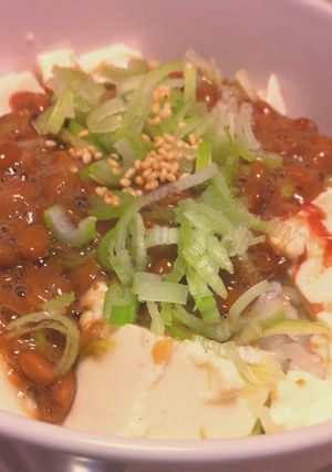 ズボラ飯！なめたけ入りなっとうふ丼-レシピのメイン写真