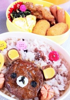 簡単＊キャラ弁リラックマ-レシピのメイン写真