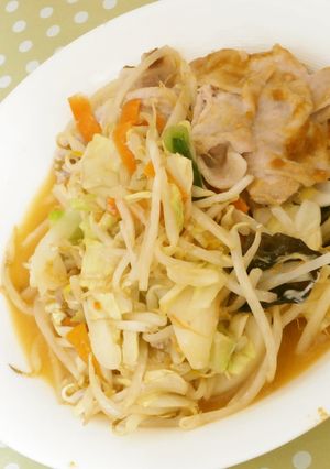 ルクエde豚肉の味噌野菜炒め-レシピのメイン写真