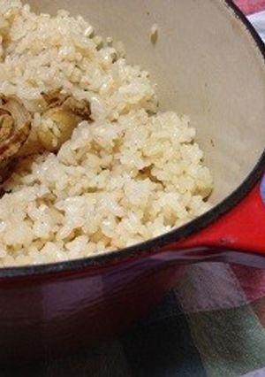 ルクルーゼで作ろ！＊ほたてごはん-レシピのメイン写真