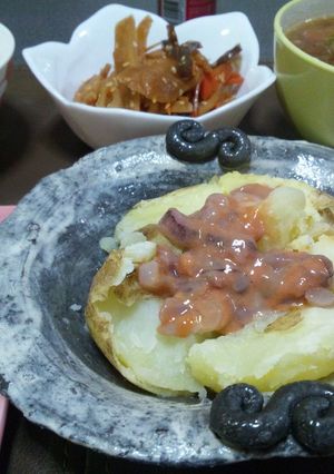 じゃがバターとｲｶの塩から～酒の肴～-レシピのメイン写真