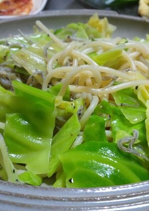 春キャベツとジャコのパスタ-レシピのメイン写真