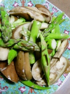 アスパラと茄子と塩昆布のマヨネーズあえ-レシピのメイン写真