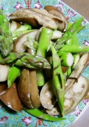 アスパラと茄子と塩昆布のマヨネーズあえ-レシピのメイン写真