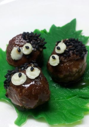 黒ゴマでリアルまっくろくろすけ-レシピのメイン写真