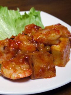 エビと厚揚げのチリソース炒め-レシピのメイン写真