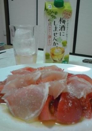 生ハムとトマトのシンプルサラダ♪-レシピのメイン写真