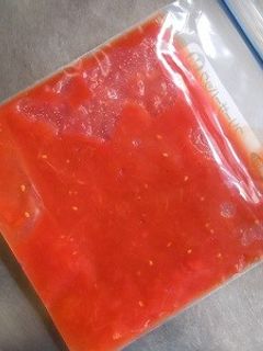 パキッと使える冷凍保存♪トマトの水煮-レシピのメイン写真