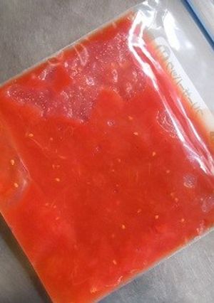 パキッと使える冷凍保存♪トマトの水煮-レシピのメイン写真