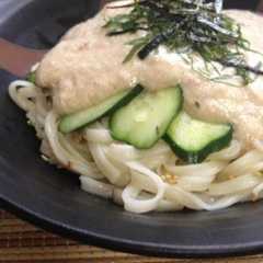 รูปของ 簡単さっぱり!冷やしうどんの梅豆腐ソース
