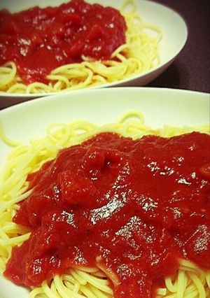 超簡単♪混ぜるだけトマトの冷製パスタ-レシピのメイン写真