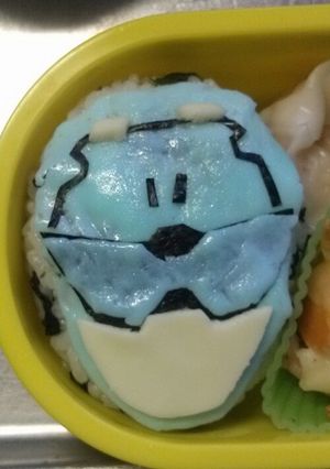 キャラ弁■ゴーバスターズ　ブルー弁当-レシピのメイン写真