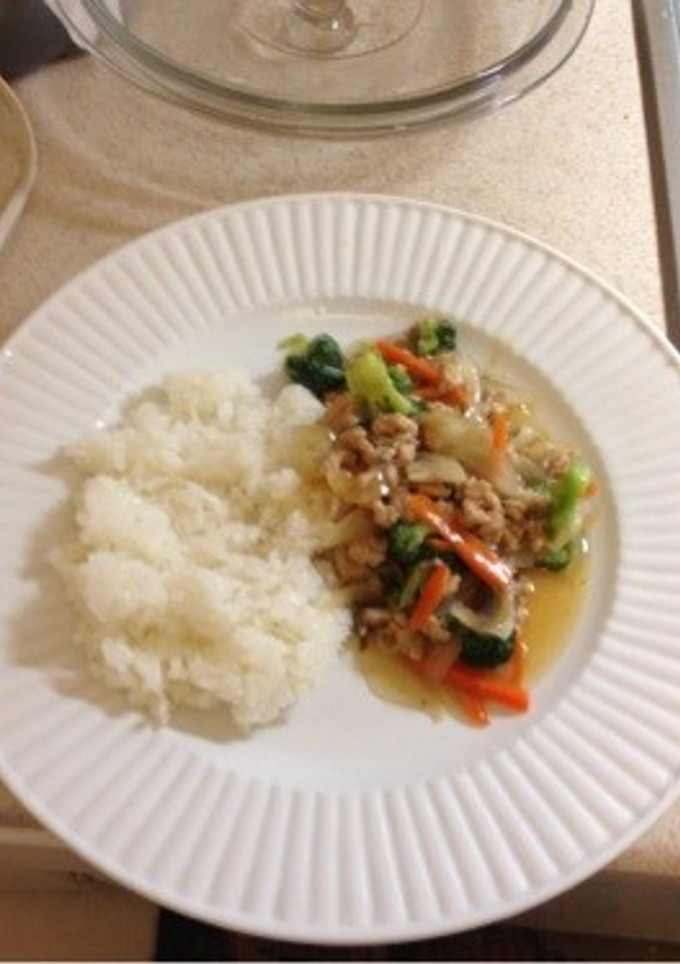 鶏そぼろと野菜の炒めもの-レシピのメイン写真