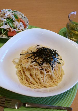 シンプルであっさりおいしいたらこパスタ♪-レシピのメイン写真