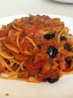 揚げ茄子とトマトのパスタ(シチリアーナ)-レシピのメイン写真