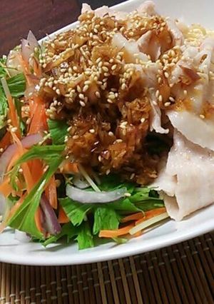 しゃぶしゃぶ肉の冷製サラダパスタ-レシピのメイン写真