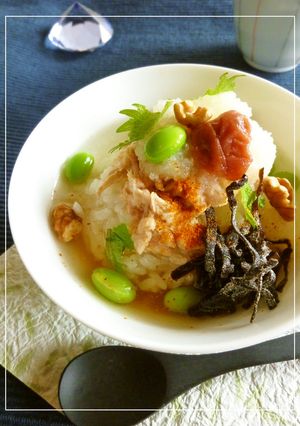 梅紫蘇ツナ昆布　おろしぶっかけごはん-レシピのメイン写真