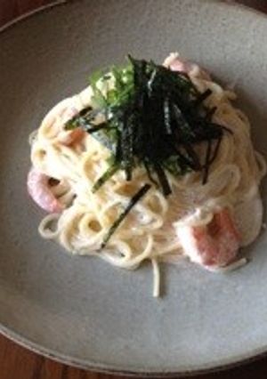 簡単！えびとたらこのクリームパスタ-レシピのメイン写真