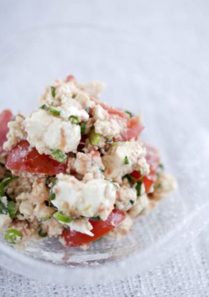 トマトと豆腐の梅クリームチーズ和え-レシピのメイン写真
