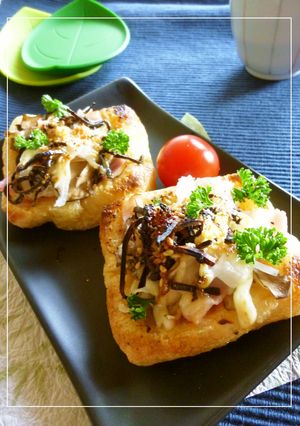 舞茸とベーコン　薄揚げ焼き-レシピのメイン写真