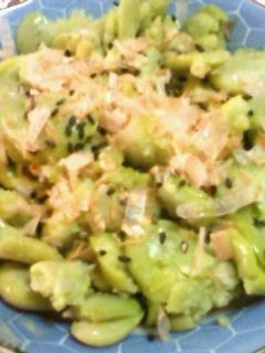 ソラ豆の昆布茶おかか和え-レシピのメイン写真