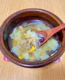 梅雨のむくみに！コーンと豆のスープ