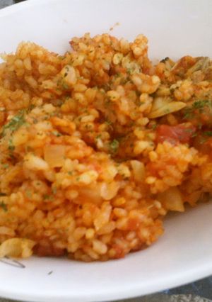 あさりのトマト味炊き込みご飯-レシピのメイン写真