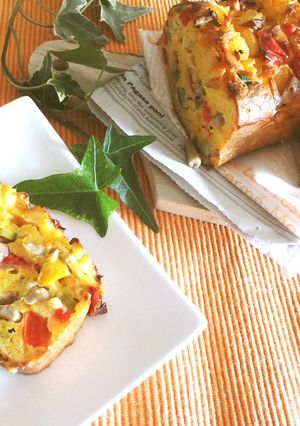 お野菜たっぷりケークサレ-レシピのメイン写真