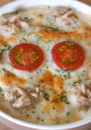 冷凍パスタでヘルシーグラタン♪-レシピのメイン写真