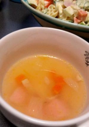 もち入りコンソメスープ-レシピのメイン写真