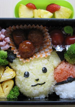 デコフリを使って♪ピカチュウ弁当♥-レシピのメイン写真