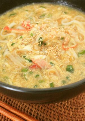 カニカマ卵のあんかけうどん-レシピのメイン写真
