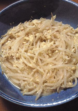もやしと卵のごま油炒め-レシピのメイン写真