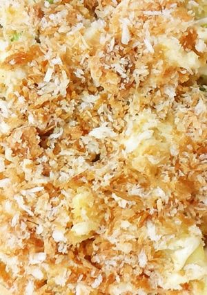 空豆とじゃが芋のパン粉焼き-レシピのメイン写真