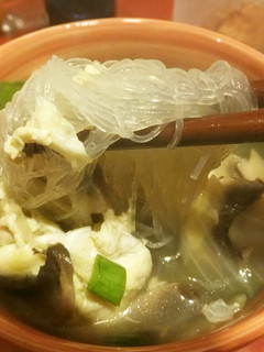 中華風ふんわり卵と野菜の春雨スープ-レシピのメイン写真