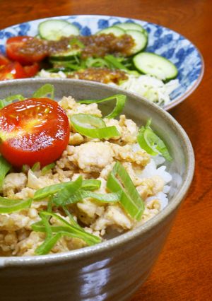 鶏そぼろ丼-レシピのメイン写真