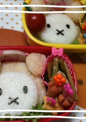 キャラ弁　クマミッフィー-レシピのメイン写真
