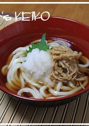 冷やしなめたけおろしうどん-レシピのメイン写真