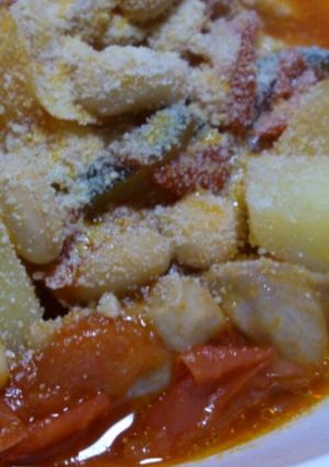 ルクエ☆鳥もも肉と野菜のトマト煮-レシピのメイン写真