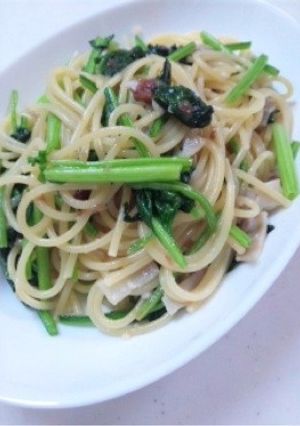 ほうれん草とベーコンの梅昆布パスタ-レシピのメイン写真